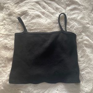 Black tank top